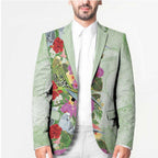 Aussie Budgies Blue And Green Tropical Birds Blazer - Aussie Hoodie
