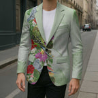 Aussie Budgies Blue And Green Tropical Birds Blazer - Aussie Hoodie