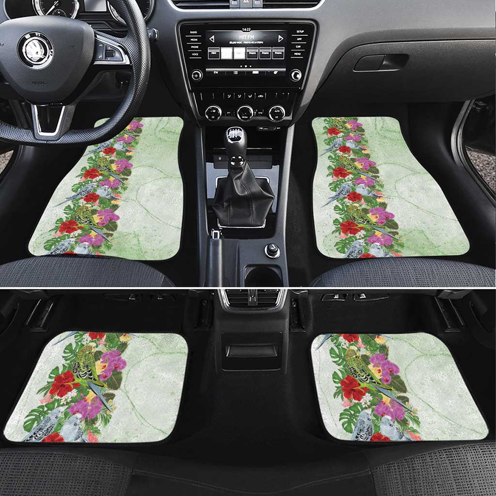 Aussie Budgies Blue And Green Tropical Birds Car Mats - Aussie Hoodie