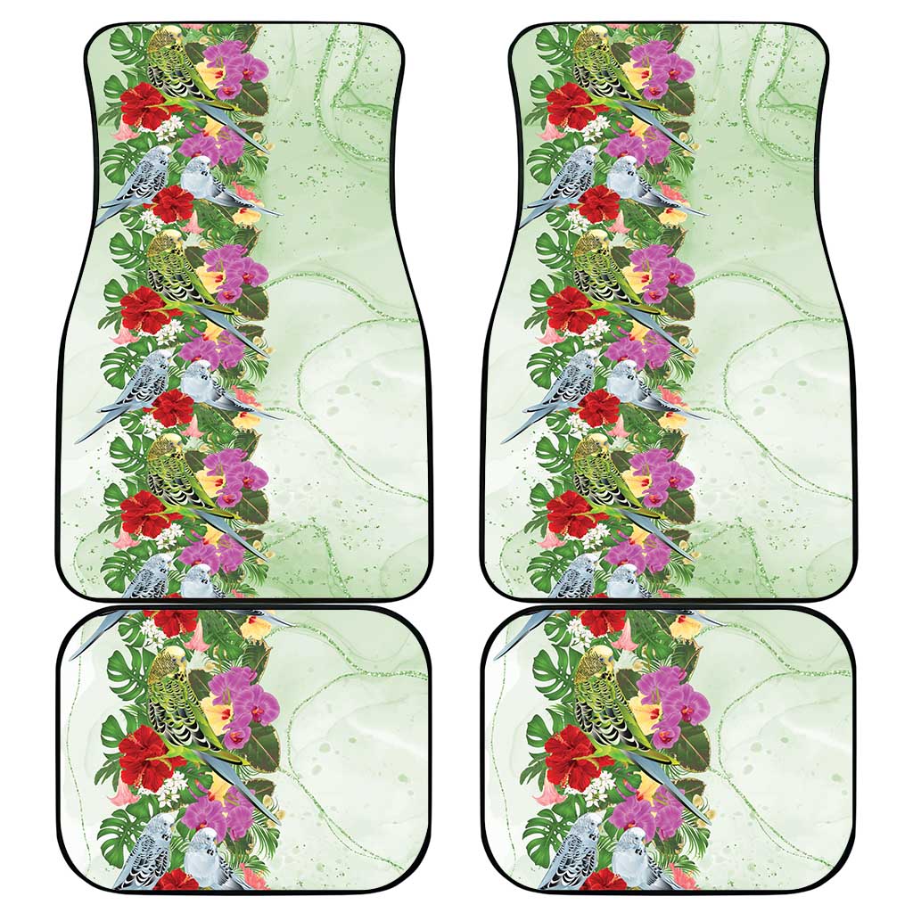 Aussie Budgies Blue And Green Tropical Birds Car Mats - Aussie Hoodie