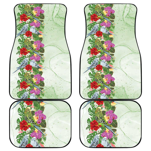 Aussie Budgies Blue And Green Tropical Birds Car Mats - Aussie Hoodie