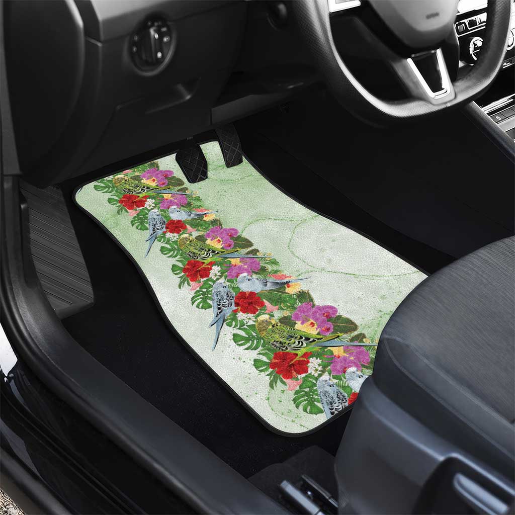 Aussie Budgies Blue And Green Tropical Birds Car Mats - Aussie Hoodie