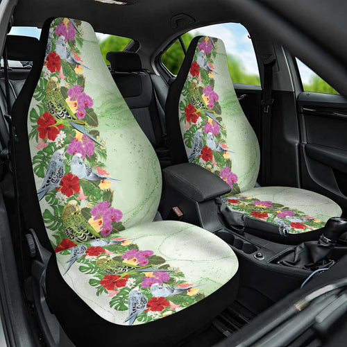 Aussie Budgies Blue And Green Tropical Birds Car Seat Cover - Aussie Hoodie