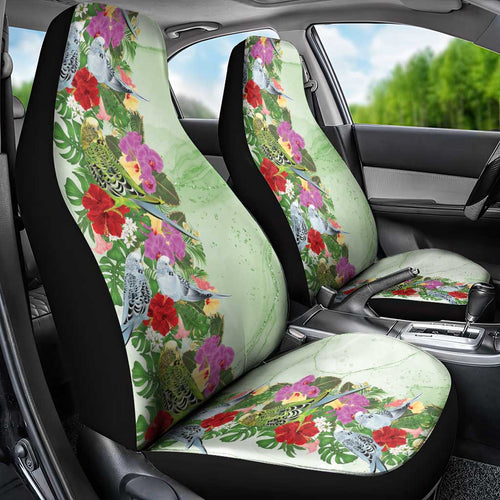Aussie Budgies Blue And Green Tropical Birds Car Seat Cover - Aussie Hoodie