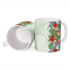 Aussie Budgies Blue And Green Tropical Birds Ceramic Mug - Aussie Hoodie