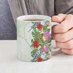 Aussie Budgies Blue And Green Tropical Birds Ceramic Mug - Aussie Hoodie