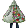 Aussie Budgies Blue And Green Tropical Birds Cloak - Aussie Hoodie