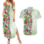 Aussie Budgies Blue And Green Tropical Birds Couples Matching Summer Maxi Dress and Hawaiian Shirt - Aussie Hoodie