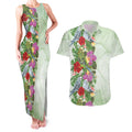 Aussie Budgies Blue And Green Tropical Birds Couples Matching Tank Maxi Dress and Hawaiian Shirt - Aussie Hoodie