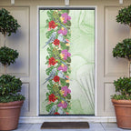 Aussie Budgies Blue And Green Tropical Birds Door Cover - Aussie Hoodie