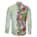 Aussie Budgies Blue And Green Tropical Birds Family Matching Mermaid Dress and Hawaiian Shirt - Aussie Hoodie