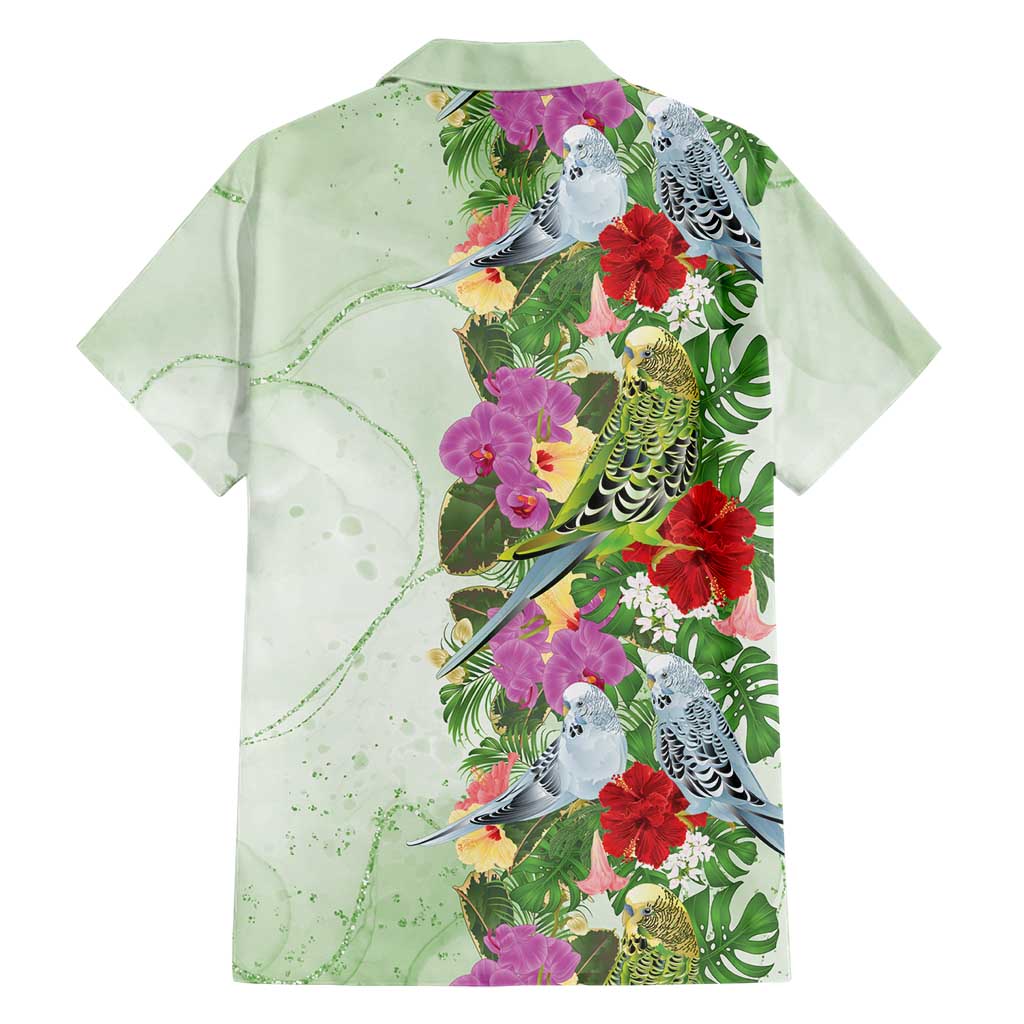 Aussie Budgies Blue And Green Tropical Birds Family Matching Summer Maxi Dress and Hawaiian Shirt - Aussie Hoodie