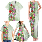 Aussie Budgies Blue And Green Tropical Birds Family Matching Tank Maxi Dress and Hawaiian Shirt - Aussie Hoodie