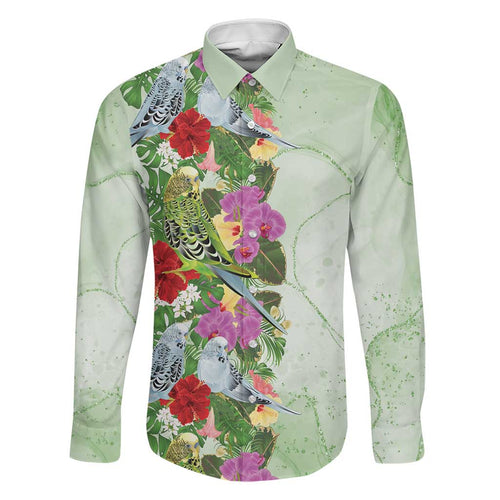 Aussie Budgies Blue And Green Tropical Birds Family Matching Tank Maxi Dress and Hawaiian Shirt - Aussie Hoodie