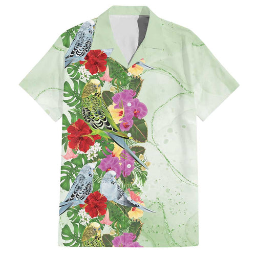 Aussie Budgies Blue And Green Tropical Birds Hawaiian Shirt - Aussie Hoodie