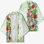 Aussie Budgies Blue And Green Tropical Birds Kimono - Aussie Hoodie