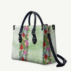 Aussie Budgies Blue And Green Tropical Birds Leather Bag - Aussie Hoodie