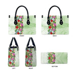 Aussie Budgies Blue And Green Tropical Birds Leather Bag - Aussie Hoodie