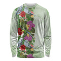 Aussie Budgies Blue And Green Tropical Birds Long Sleeve Shirt - Aussie Hoodie