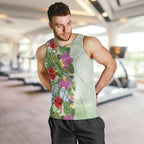 Aussie Budgies Blue And Green Tropical Birds Men Tank Top - Aussie Hoodie