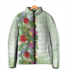 Aussie Budgies Blue And Green Tropical Birds Padded Jacket - Aussie Hoodie