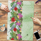 Aussie Budgies Blue And Green Tropical Birds Puzzle - Aussie Hoodie