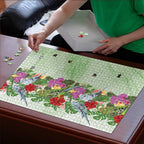 Aussie Budgies Blue And Green Tropical Birds Puzzle - Aussie Hoodie