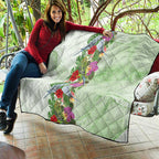 Aussie Budgies Blue And Green Tropical Birds Quilt - Aussie Hoodie