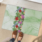 Aussie Budgies Blue And Green Tropical Birds Rubber Doormat - Aussie Hoodie