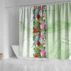 Aussie Budgies Blue And Green Tropical Birds Shower Curtain - Aussie Hoodie