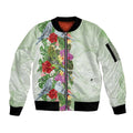 Aussie Budgies Blue And Green Tropical Birds Sleeve Zip Bomber Jacket - Aussie Hoodie