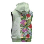 Aussie Budgies Blue And Green Tropical Birds Sleeveless Zip Hoodie - Aussie Hoodie