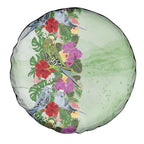 Aussie Budgies Blue And Green Tropical Birds Spare Tire Cover - Aussie Hoodie