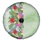 Aussie Budgies Blue And Green Tropical Birds Spare Tire Cover - Aussie Hoodie