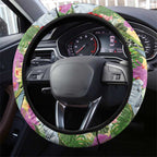 Aussie Budgies Blue And Green Tropical Birds Steering Wheel Cover - Aussie Hoodie