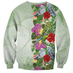 Aussie Budgies Blue And Green Tropical Birds Sweatshirt - Aussie Hoodie