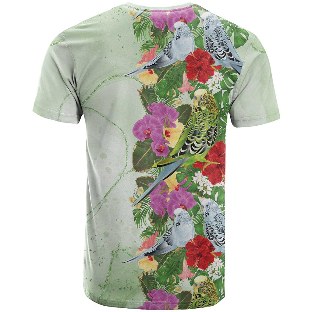 Aussie Budgies Blue And Green Tropical Birds T Shirt - Aussie Hoodie