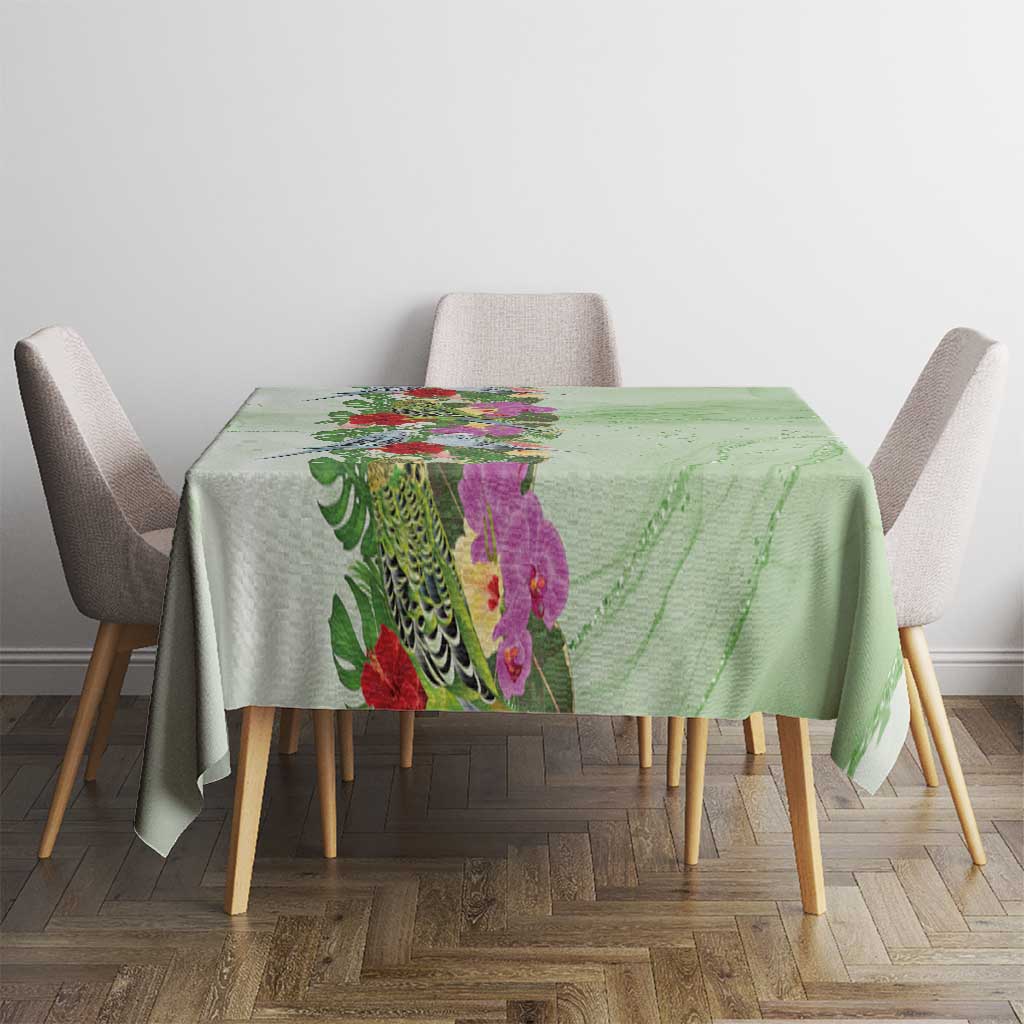 Aussie Budgies Blue And Green Tropical Birds Tablecloth - Aussie Hoodie