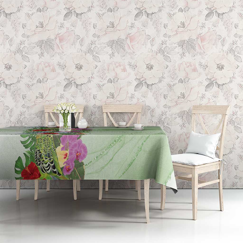 Aussie Budgies Blue And Green Tropical Birds Tablecloth - Aussie Hoodie