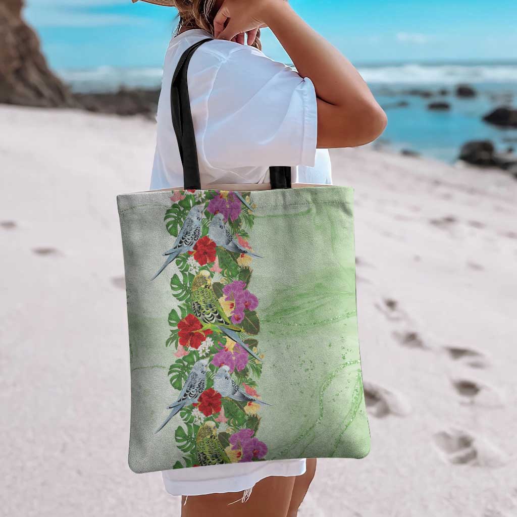 Aussie Budgies Blue And Green Tropical Birds Tote Bag - Aussie Hoodie
