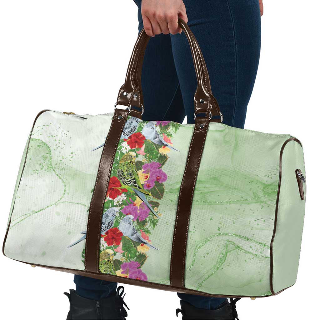 Aussie Budgies Blue And Green Tropical Birds Travel Bag - Aussie Hoodie