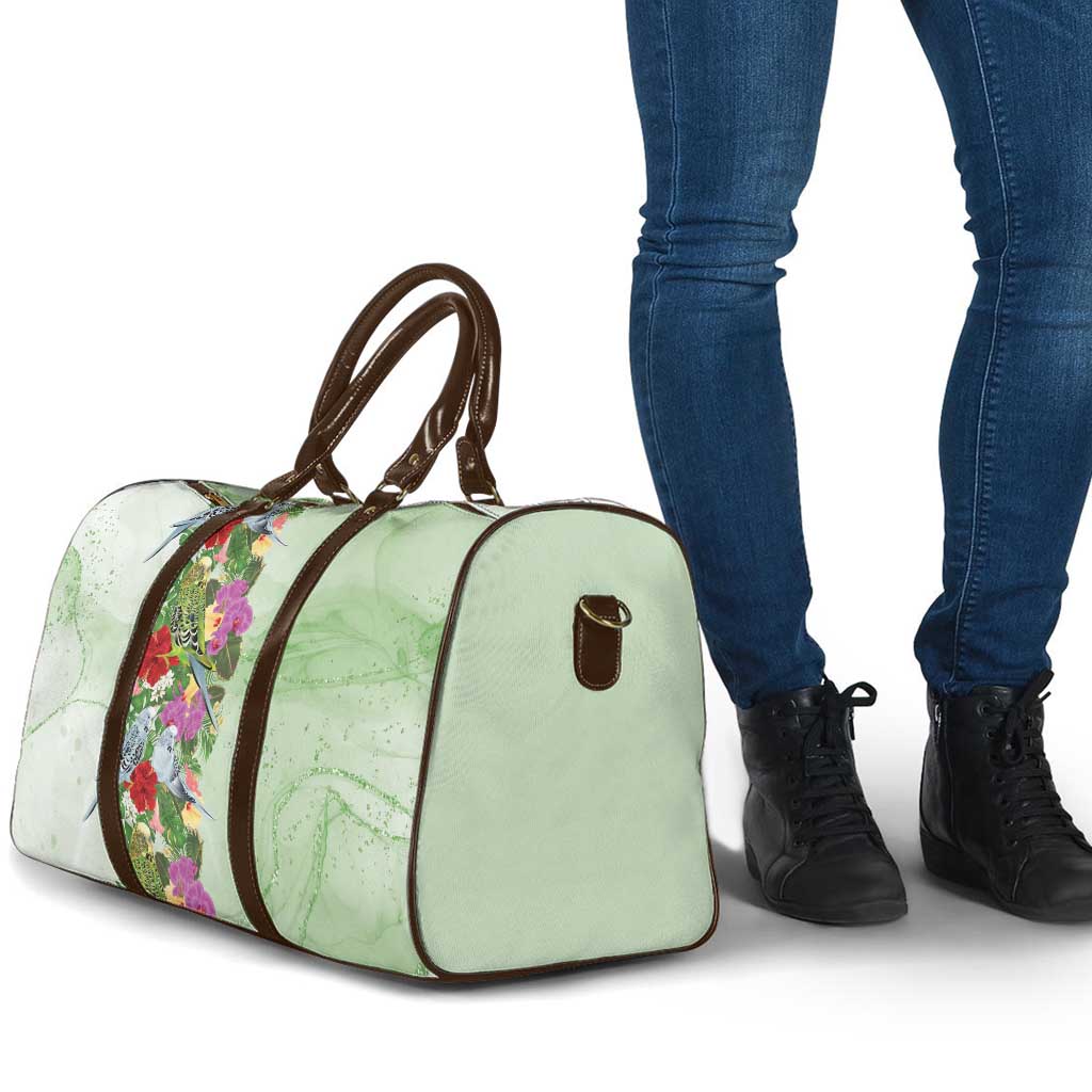 Aussie Budgies Blue And Green Tropical Birds Travel Bag - Aussie Hoodie