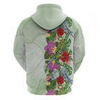 Aussie Budgies Blue And Green Tropical Birds Zip Hoodie - Aussie Hoodie