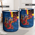 Adelaide Crows ANZAC Personalised Laundry Basket Lest We Forget Poppy Camo