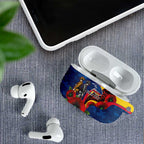 Adelaide Crows ANZAC Personalised AirPods Case Lest We Forget Poppy Camo