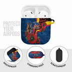 Adelaide Crows ANZAC Personalised AirPods Case Lest We Forget Poppy Camo