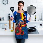Adelaide Crows ANZAC Personalised Apron Lest We Forget Poppy Camo