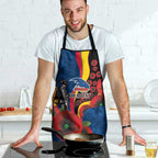 Adelaide Crows ANZAC Personalised Apron Lest We Forget Poppy Camo