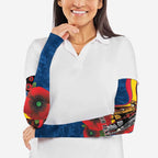 Adelaide Crows ANZAC Personalised Arm Sleeves Lest We Forget Poppy Camo