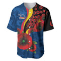 Adelaide Crows ANZAC Personalised Baseball Jersey Lest We Forget Poppy Camo
